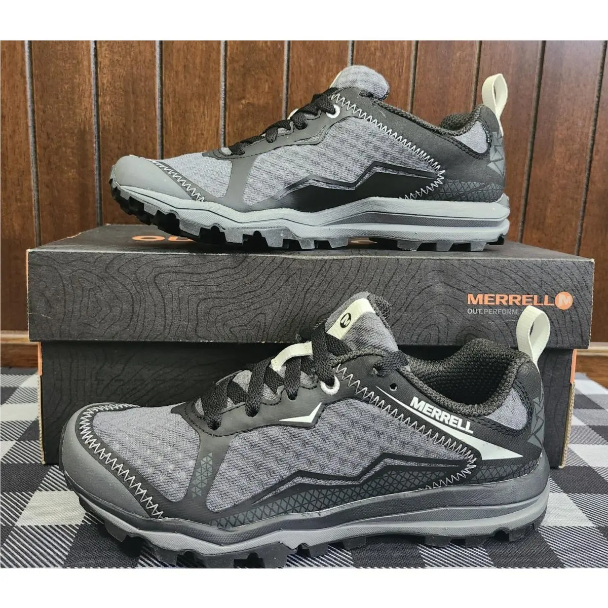 Merrell All Out Crush Light / Black Gray Women`s Shoes Size 6M