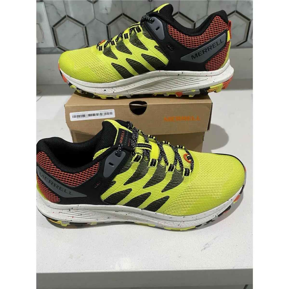 Mens Merrell Nova 3 Trail Running Shoes Size 9