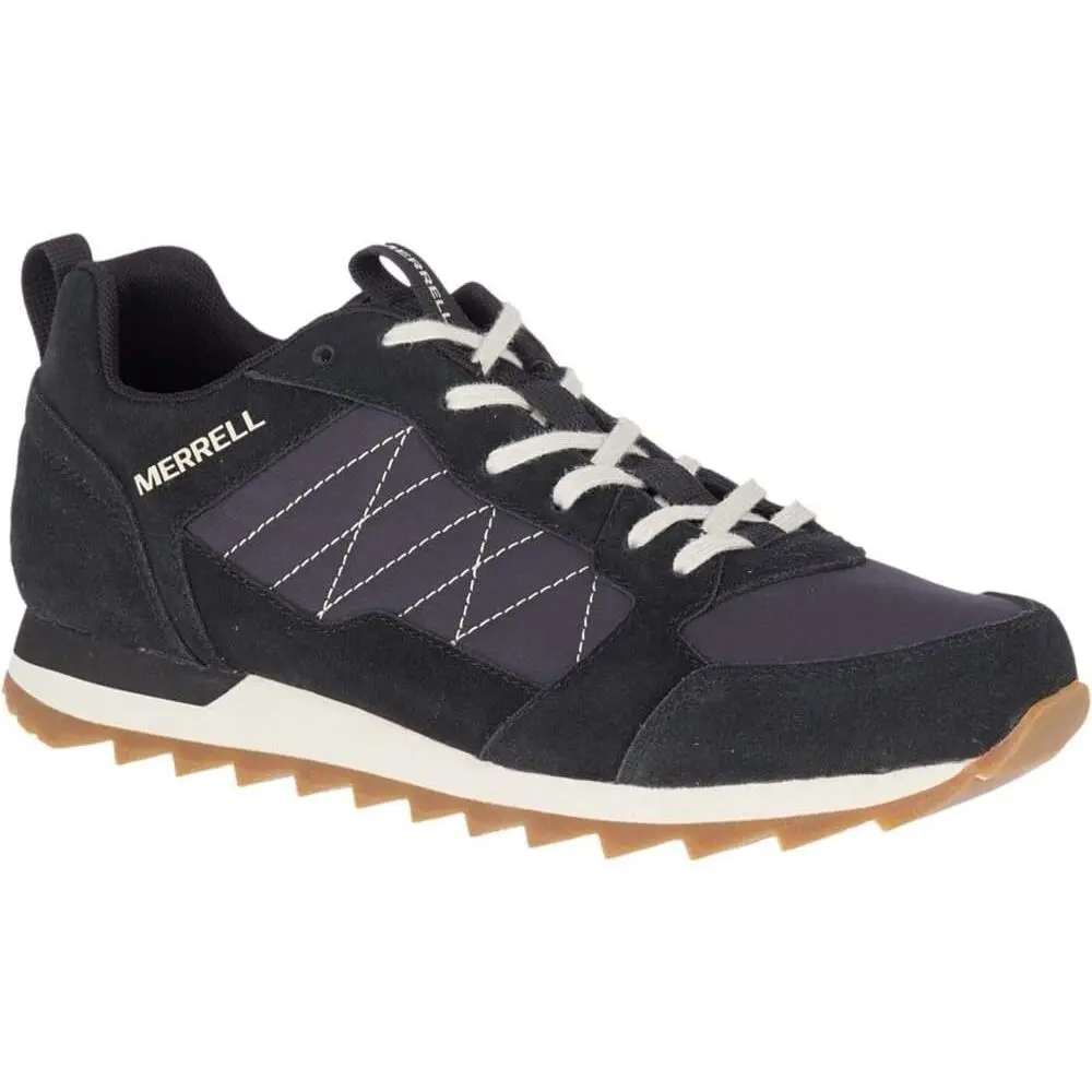 Merrell D5079 Women`s Black Suede Alpine Lace-up Sneaker Size 9 M