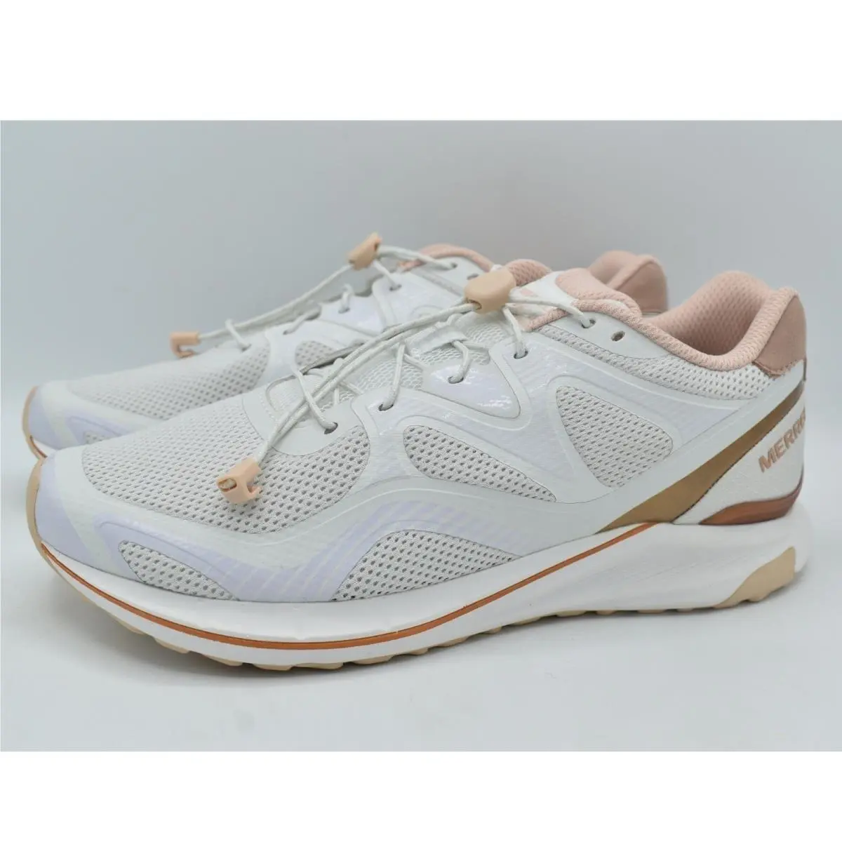 Merrell Womens 10.5 Skyquest Trek White Rose Gold Trail Outdoor Sneakers Shoes