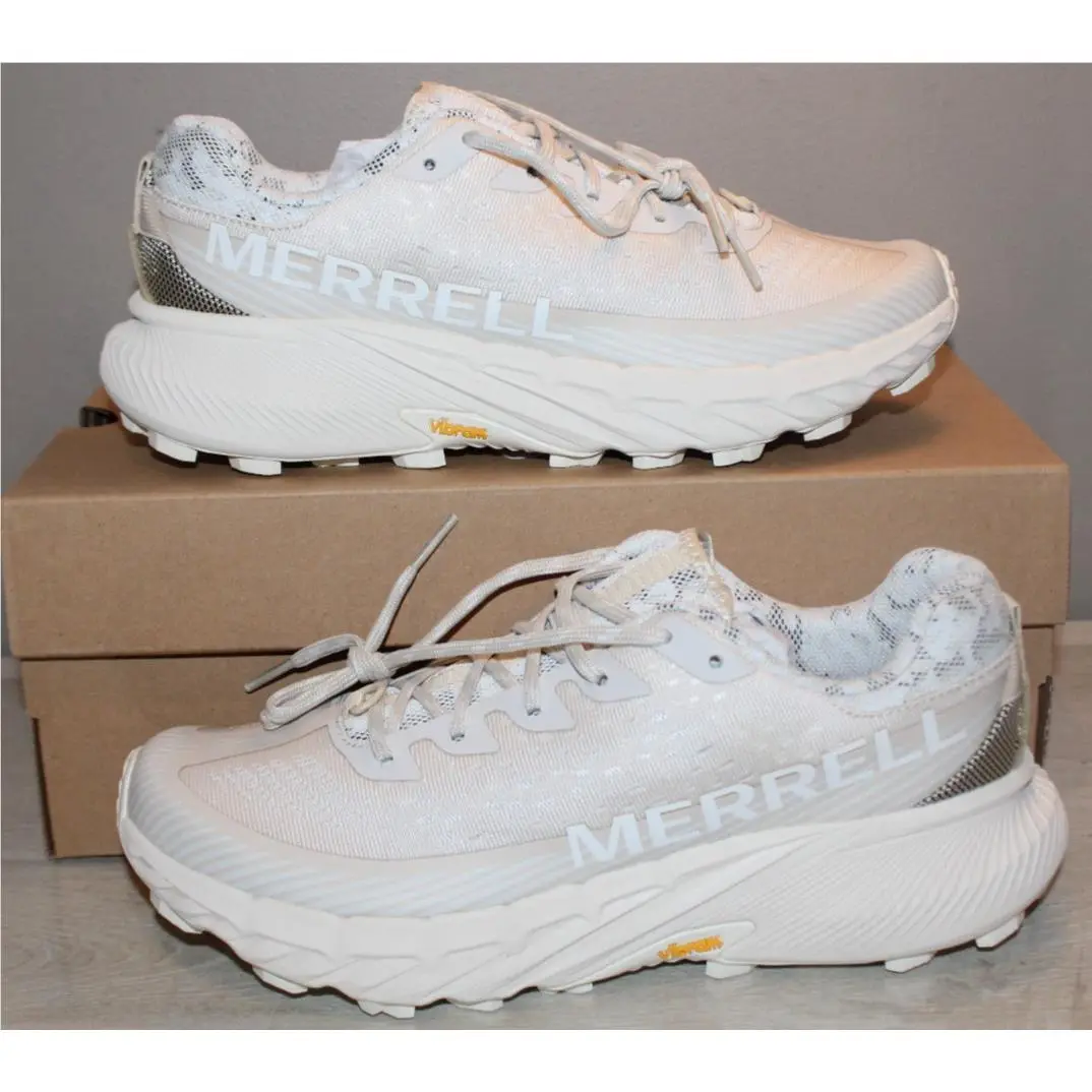 Merrell Women`s Agility Peak 5 Trail Eggshell Sneakers Shoes Size 8.5