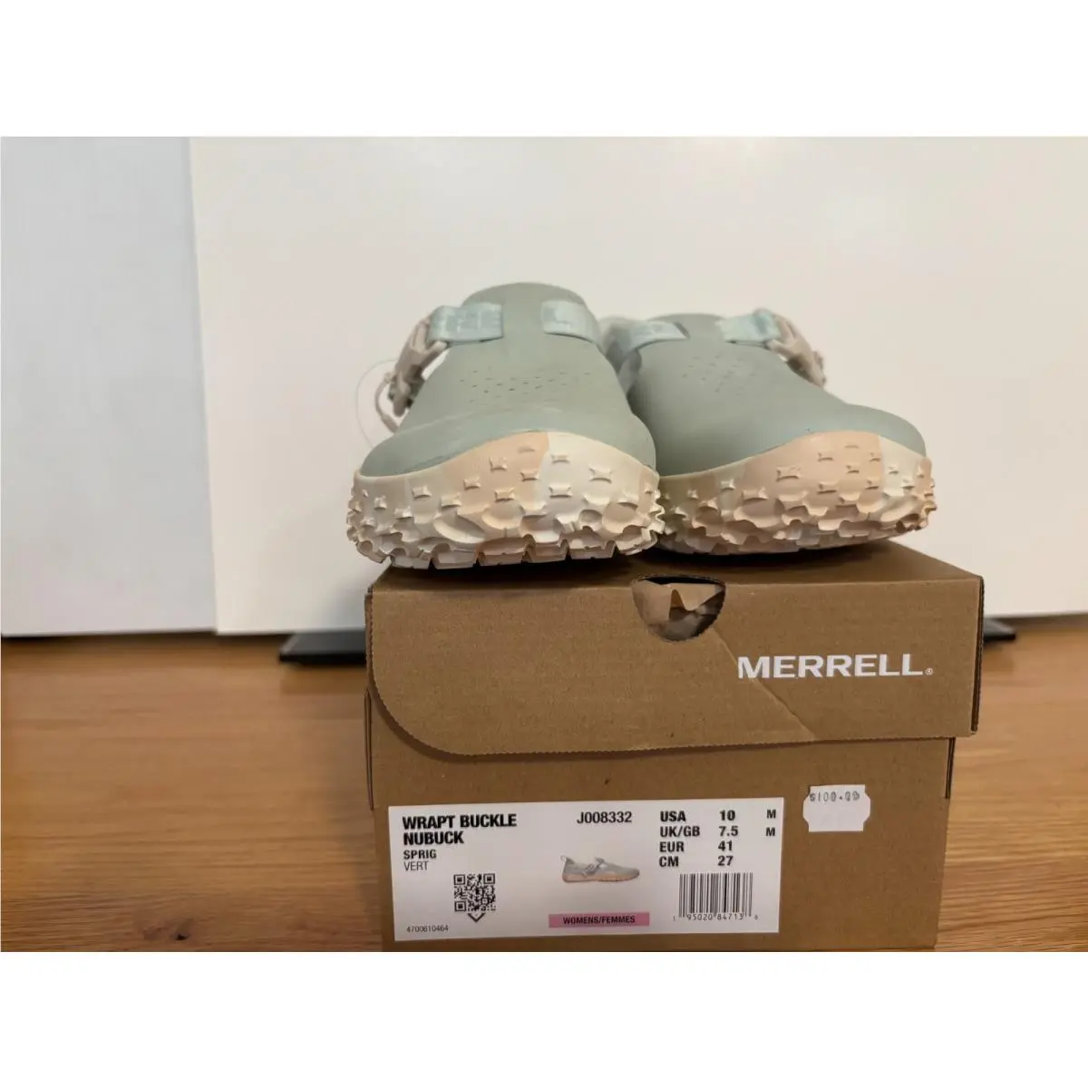 Merrell Wrapt Slide Nubuck Shoe Suede Womens 10M