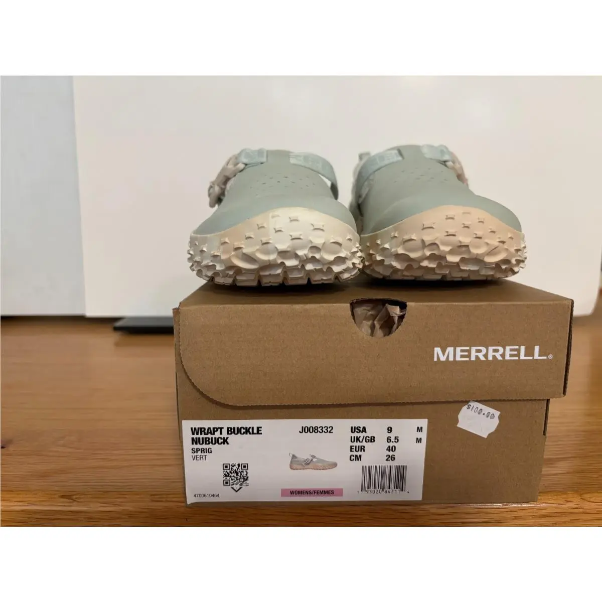 Merrell Wrapt Slide Nubuck Shoe Suede Womens 9 M