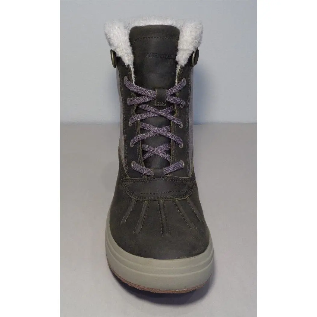 Merrell shoes - Haven Mid Lace Polar Waterproof - Olive (UPC: 194713133459) 4