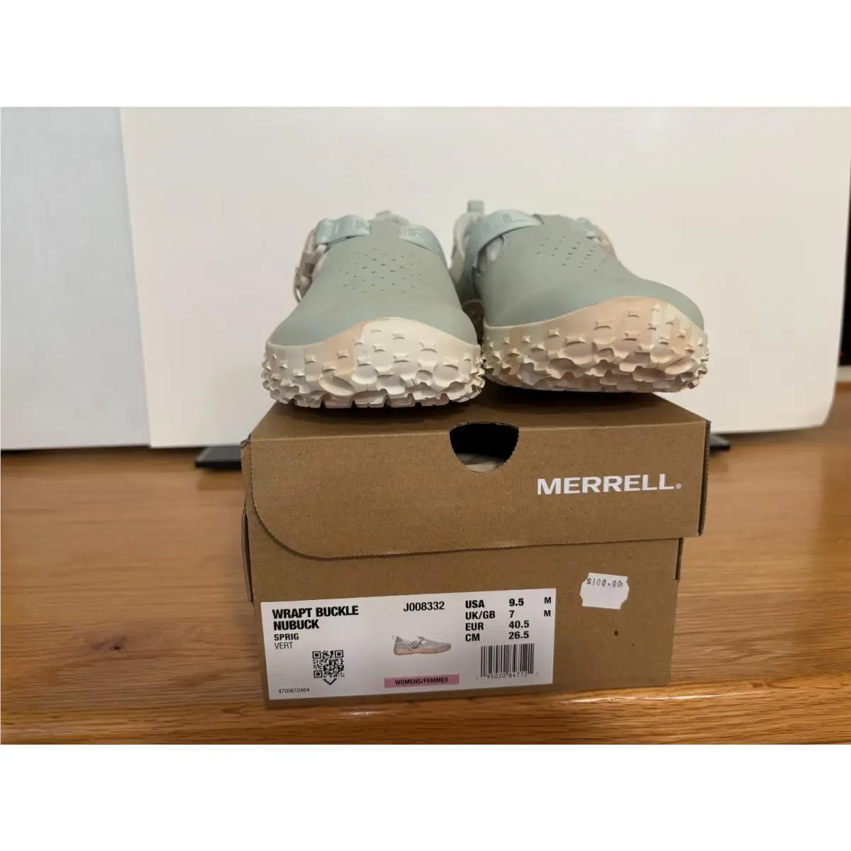 Merrell Wrapt Slide Nubuck Shoe Suede Womens 9.5M