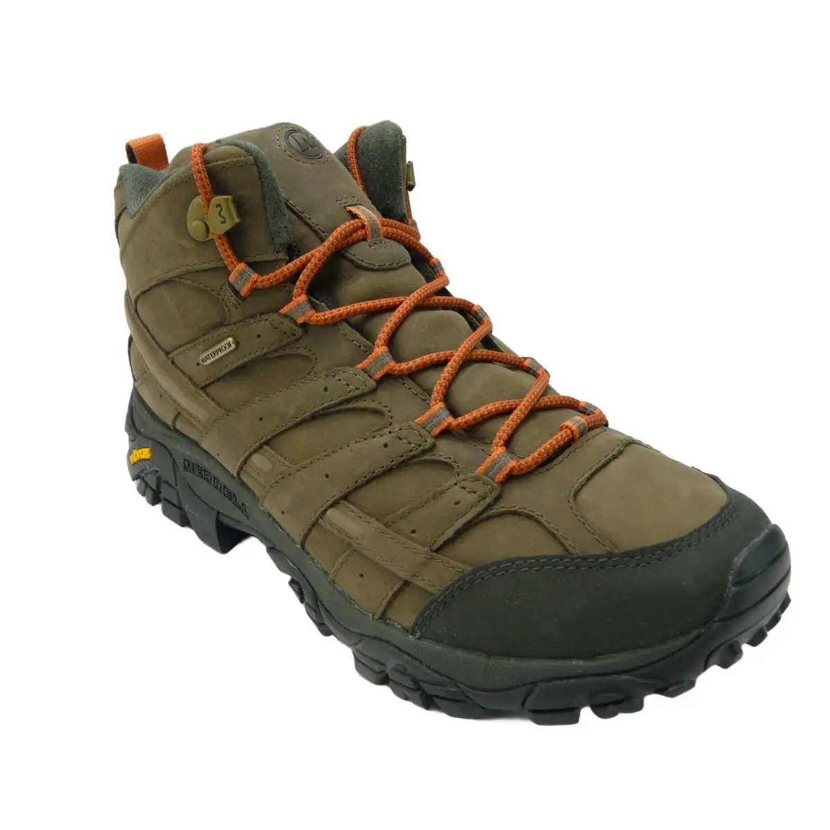 Merrell Moab 2 Prime Mid Waterproof Men`s Hiking Shoes Canteen US 11 Wide