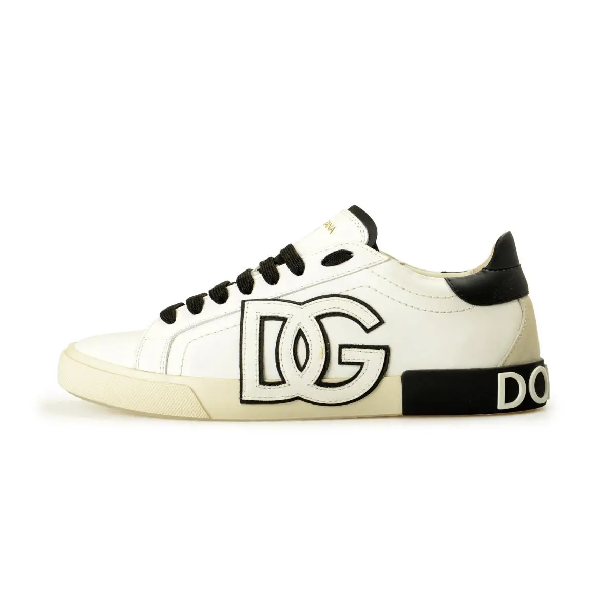 Dolce Gabbana Women`s Vintage 100%Leather Athletic Sneakers Shoes US 9 IT 39 by Dolce & Gabbana