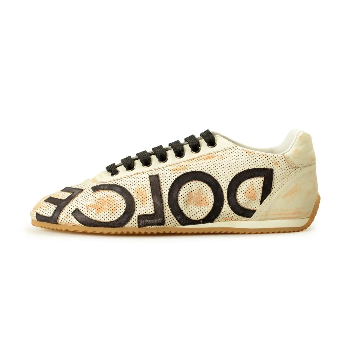 Dolce Gabbana Men`s Re-edition Leather Athletic Sneakers Shoes US 8.5 IT 41.5 by Dolce & Gabbana