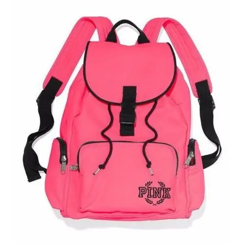 Victoria’s Secret Pink Canvas Backpack School Travel Bag Tote Great Gift Rare