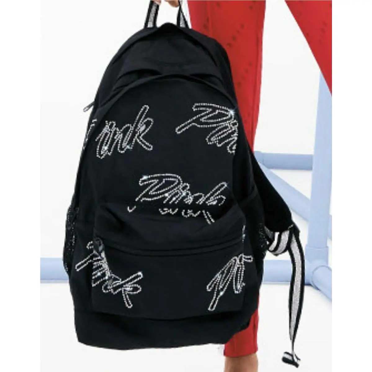 Victoria`s Secret Pink Campus Backpack Laptop Travel Book Bag Tote Rare Gift