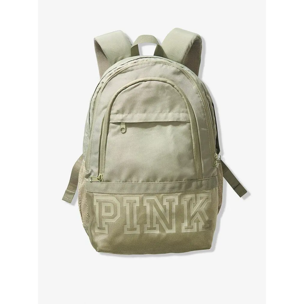 Victoria`s Secret Pink Collegiate Backpack Campus Laptop Travel Book Bag Rare