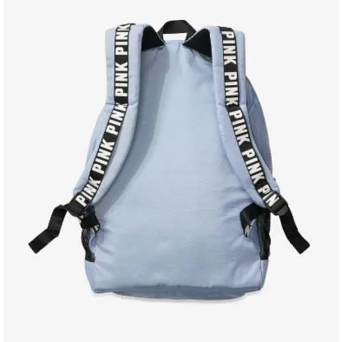Victoria`s Secret Pink Backpack School Campus Laptop Book Travel Bag Rare Gift