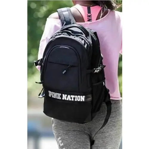Victoria`s Secret Pink Nation Collegiate Backpack Travel Laptop Book Bag Rare by Victoria's Secret