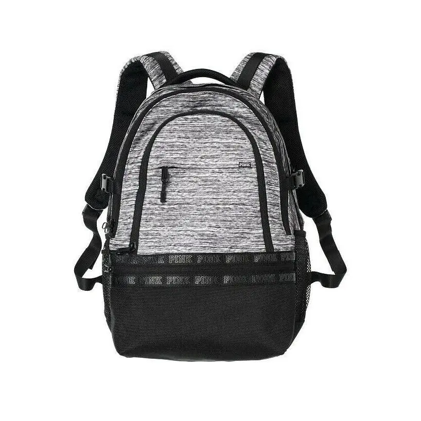 Victoria`s Secret Pink Collegiate Backpack Travel Laptop Book Bag Rare Gift