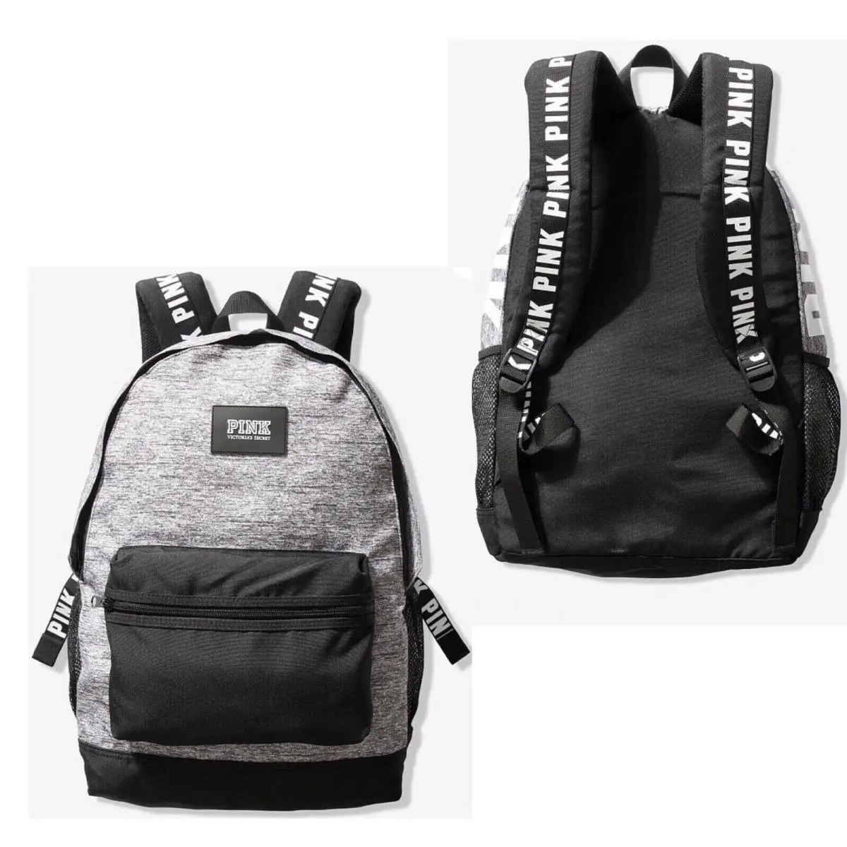 Victoria`s Secret Pink Backpack School Campus Laptop Book Bag Travel Tote