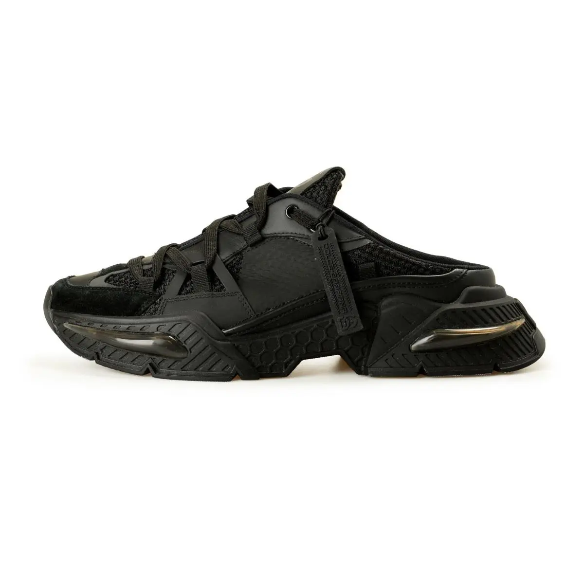 Dolce Gabbana Men`s Black Slides Sneakers Shoes US 11 IT 44 by Dolce & Gabbana