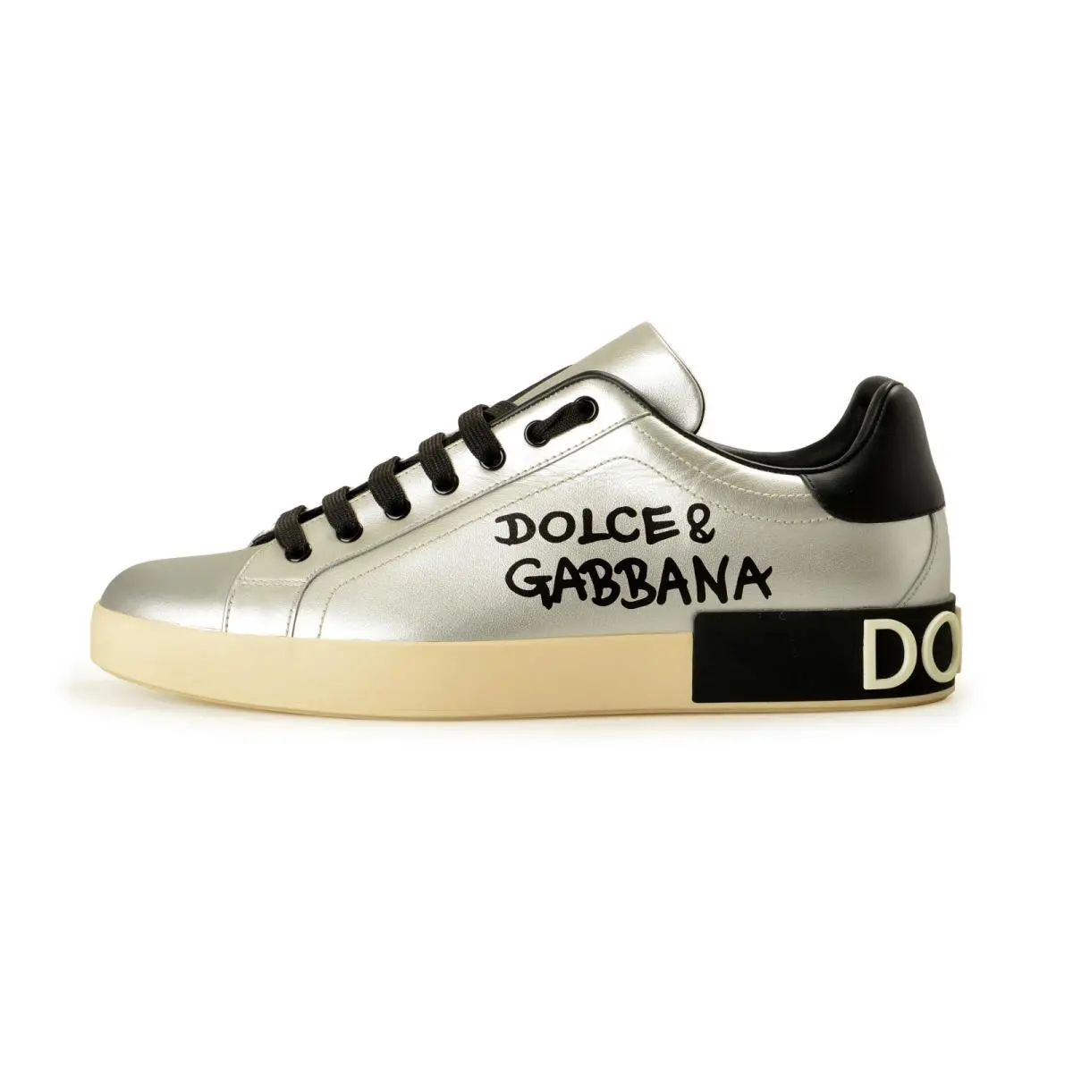 Dolce Gabbana Men`s Leather Logo Athletic Sneakers Shoes US 11 UK 10 IT 44 by Dolce & Gabbana
