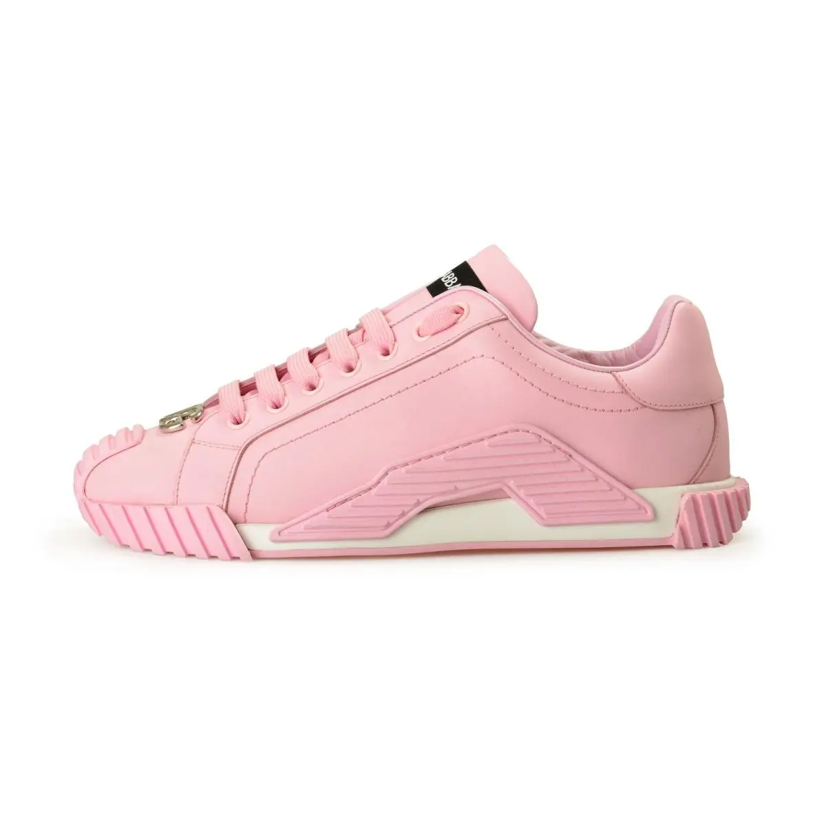 Dolce Gabbana Women`s Pink Leather Athletic Sneakers Shoes US 9 IT 39 by Dolce & Gabbana