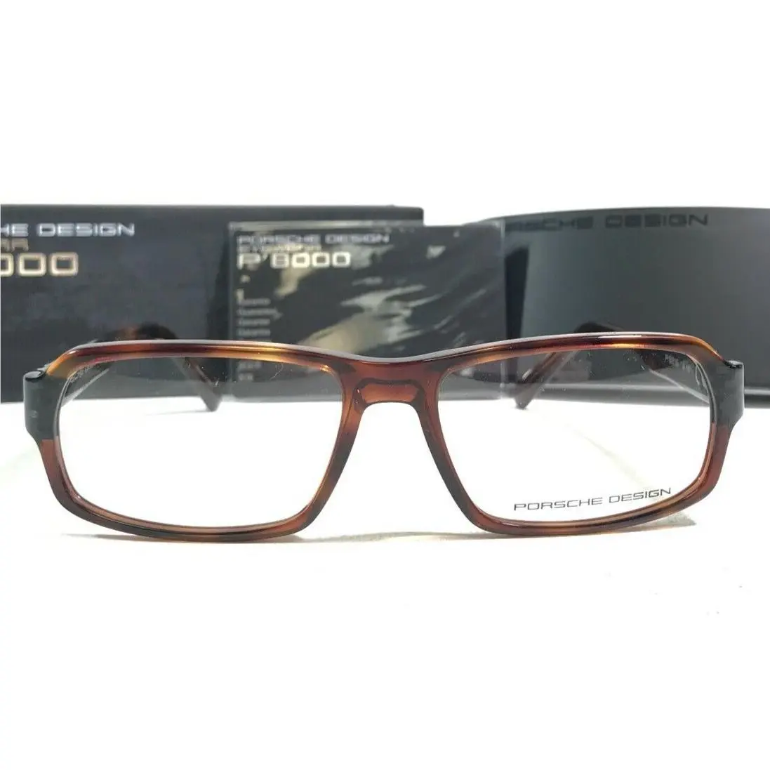 Porsche Design Eyeglasses Frames P8215 B Polished Brown Tortoise 55-16-140