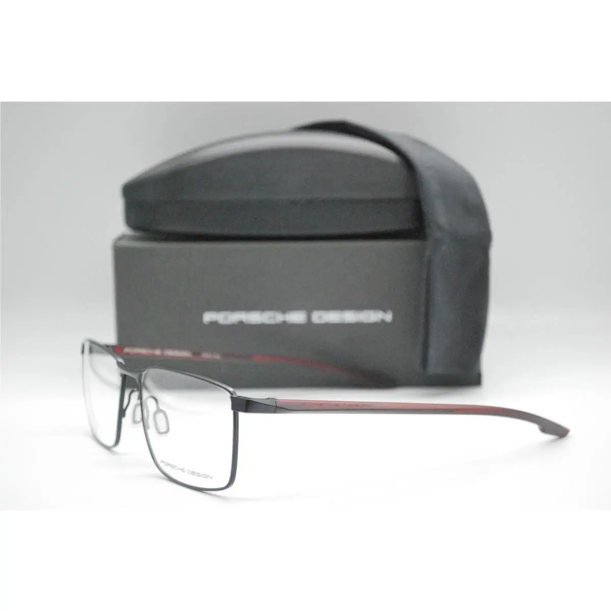 Porsche Design P`8733 A Black Red Eyeglasses Frames 57-16