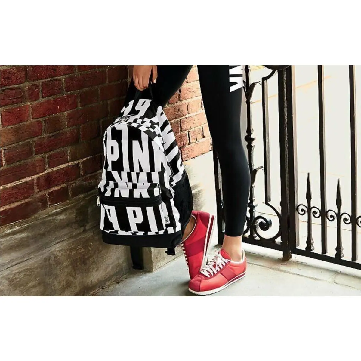 Victoria`s Secret Pink Campus Backpack Laptop Travel Book Bag Tote Rare Gift by Victoria's Secret