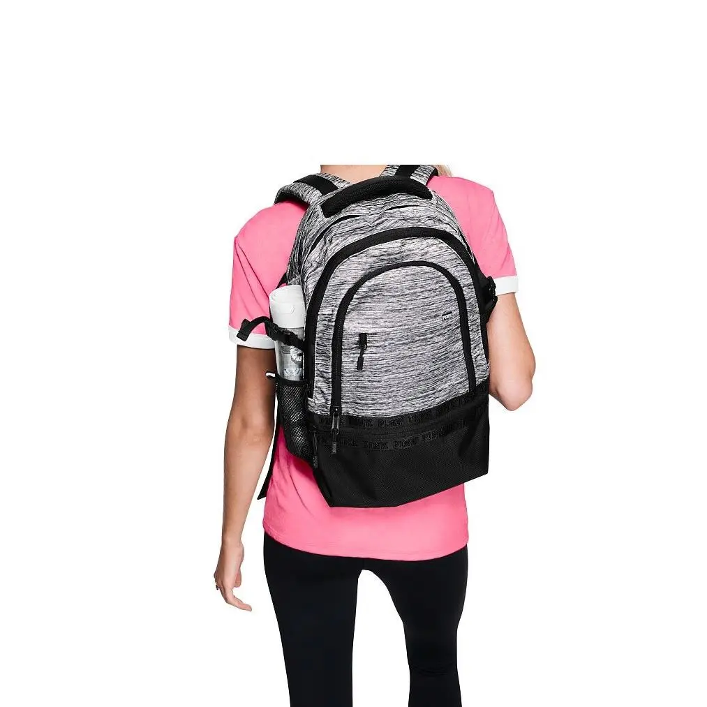 Victoria`s Secret Pink Collegiate Backpack Travel Laptop Book Bag Tote Rare