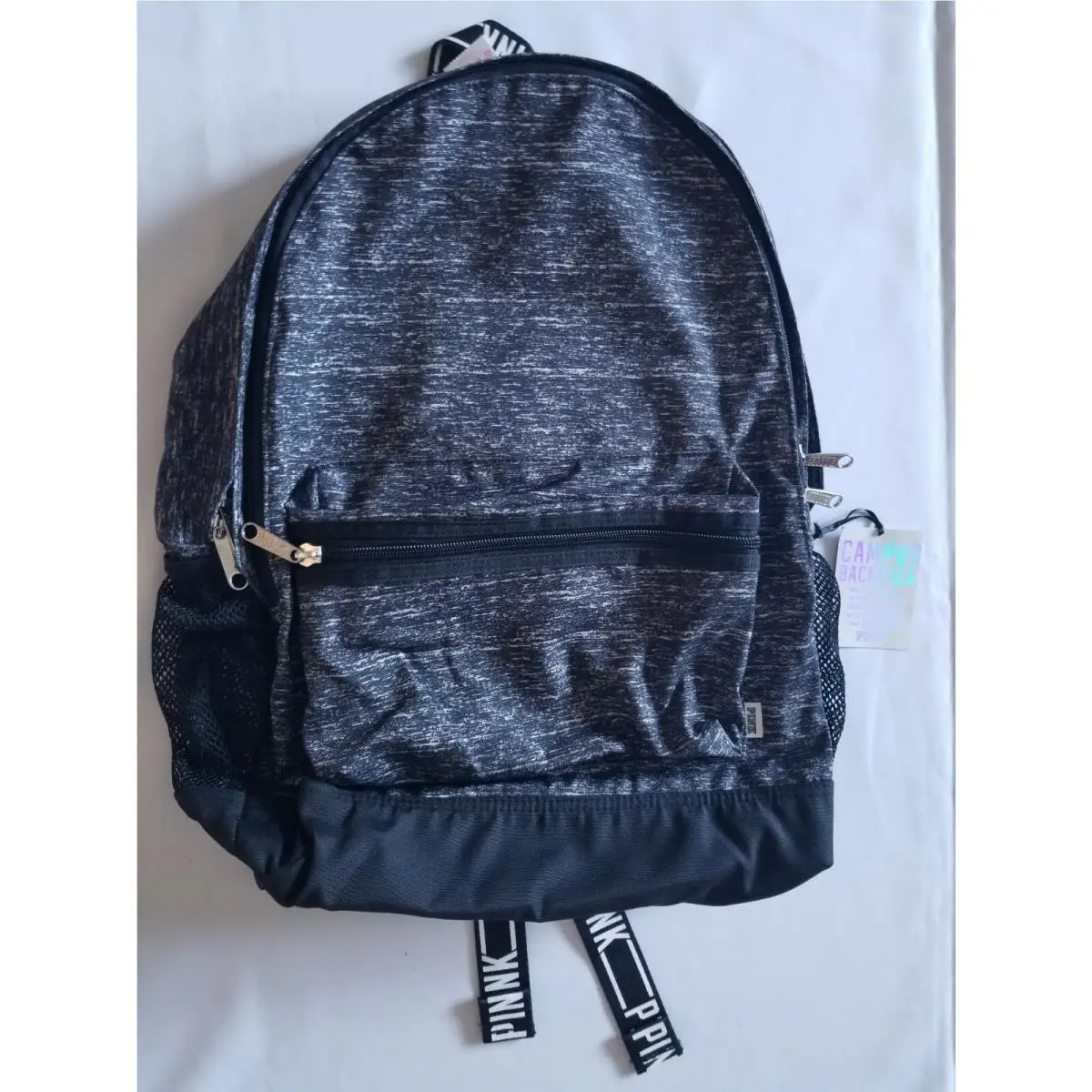 Victoria`s Secret Pink Campus Backpack Laptop Travel Book Bag Tote Rare Gift