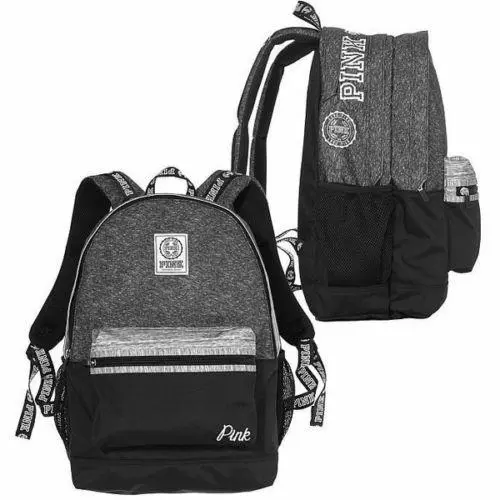 Victoria`s Secret Pink Campus Backpack Laptop Travel Book Bag Tote Rare Gift