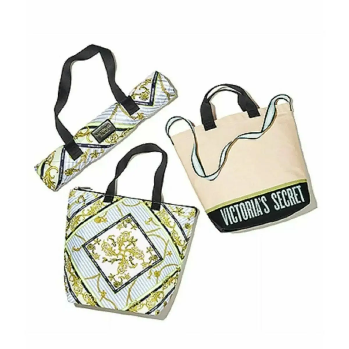 Victoria’s Secret Picnic Fold Pack Blanket Insolated Cooler Tote Beige Matching by Victoria's Secret