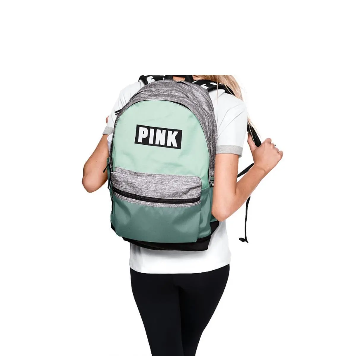 Victoria`s Secret Pink Campus Backpack Laptop Travel Book Bag Tote Rare Gift
