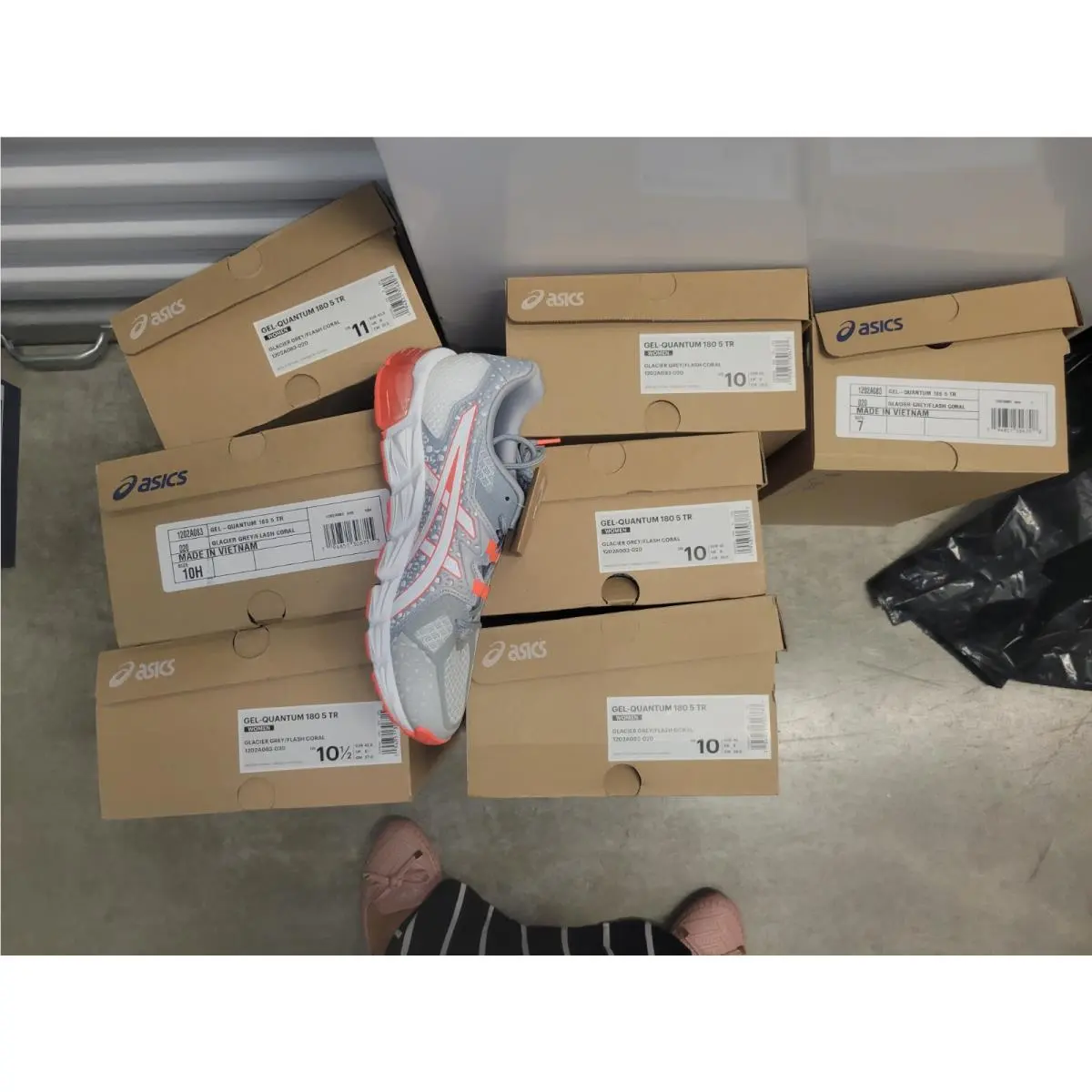 Asics shoes - ASICS GEL-QUANTUM 180 5 TR - 1202A083-020 - Gray 7