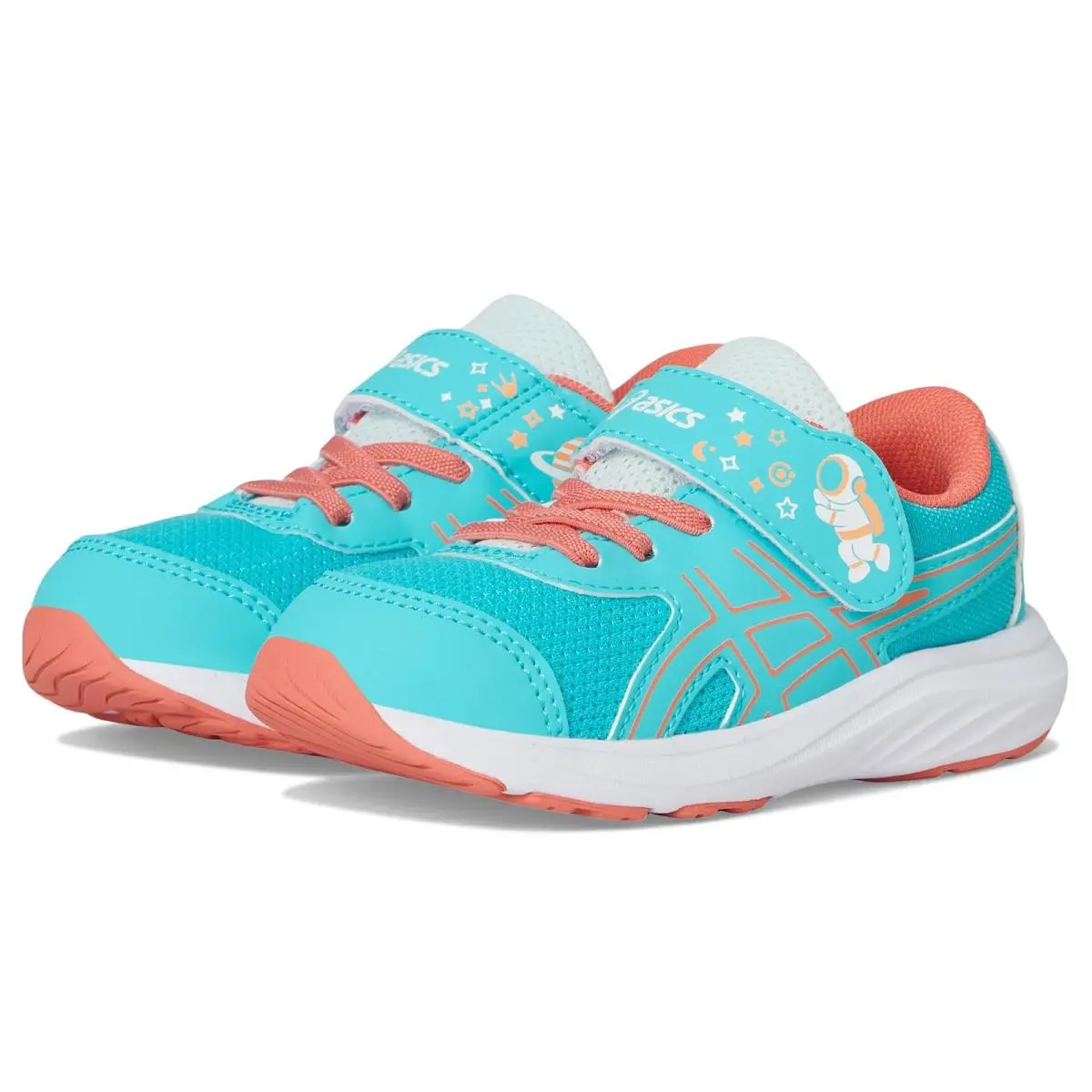 Children Unisex Shoes Asics Kids Contend 9 TS School Yard Toddler - Energy Aqua/Papaya