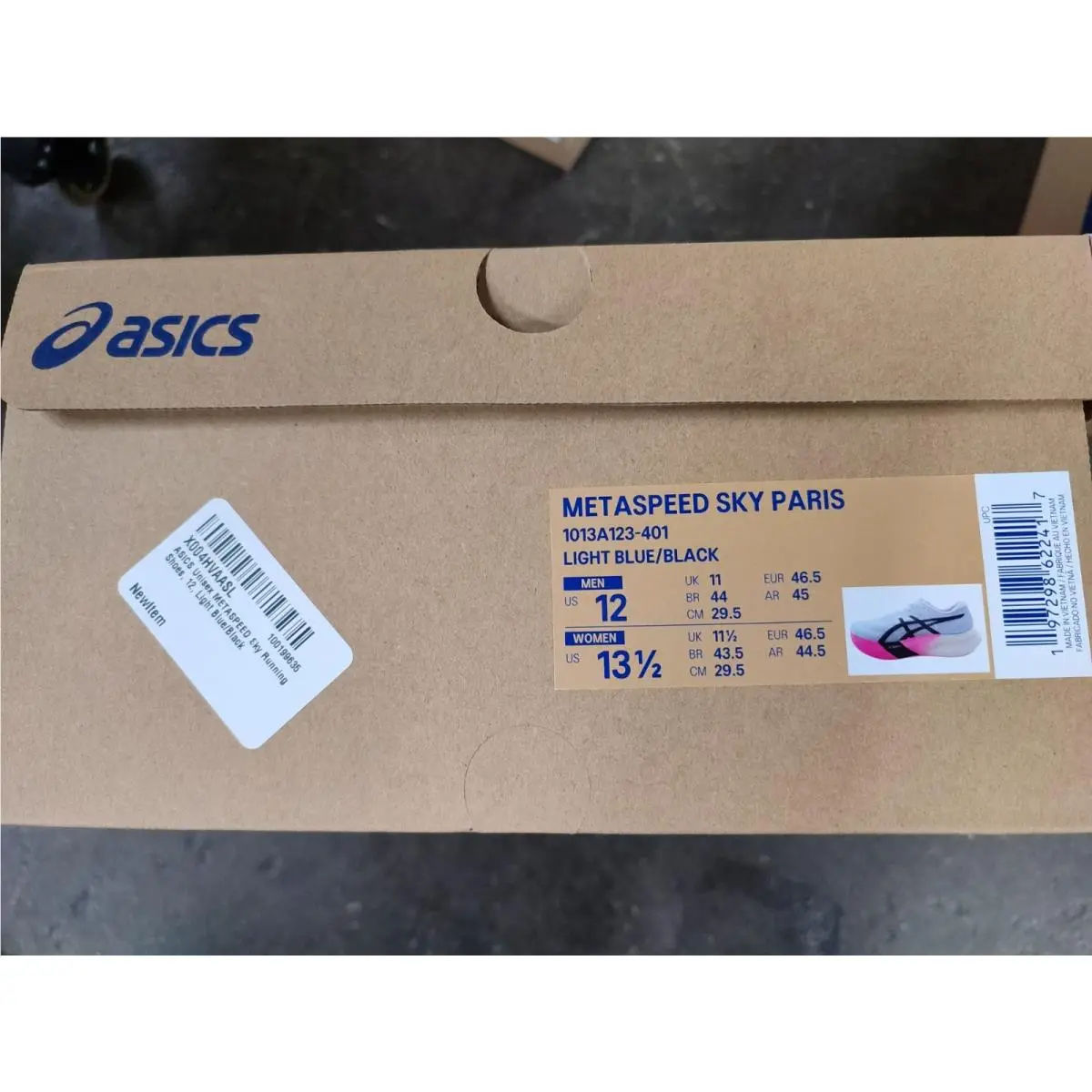 Asics Metaspeed Sky Paris Light Blue 1013A123-401 Size 12