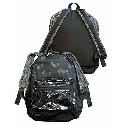 Victoria`s Secret Pink Campus Backpack Laptop Travel Book Bag Tote Rare Gift