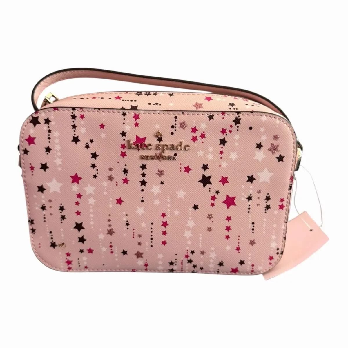 Kate Spade Staci Mini Camera Bag Purse Pink Multi Twinkle Stars Retail
