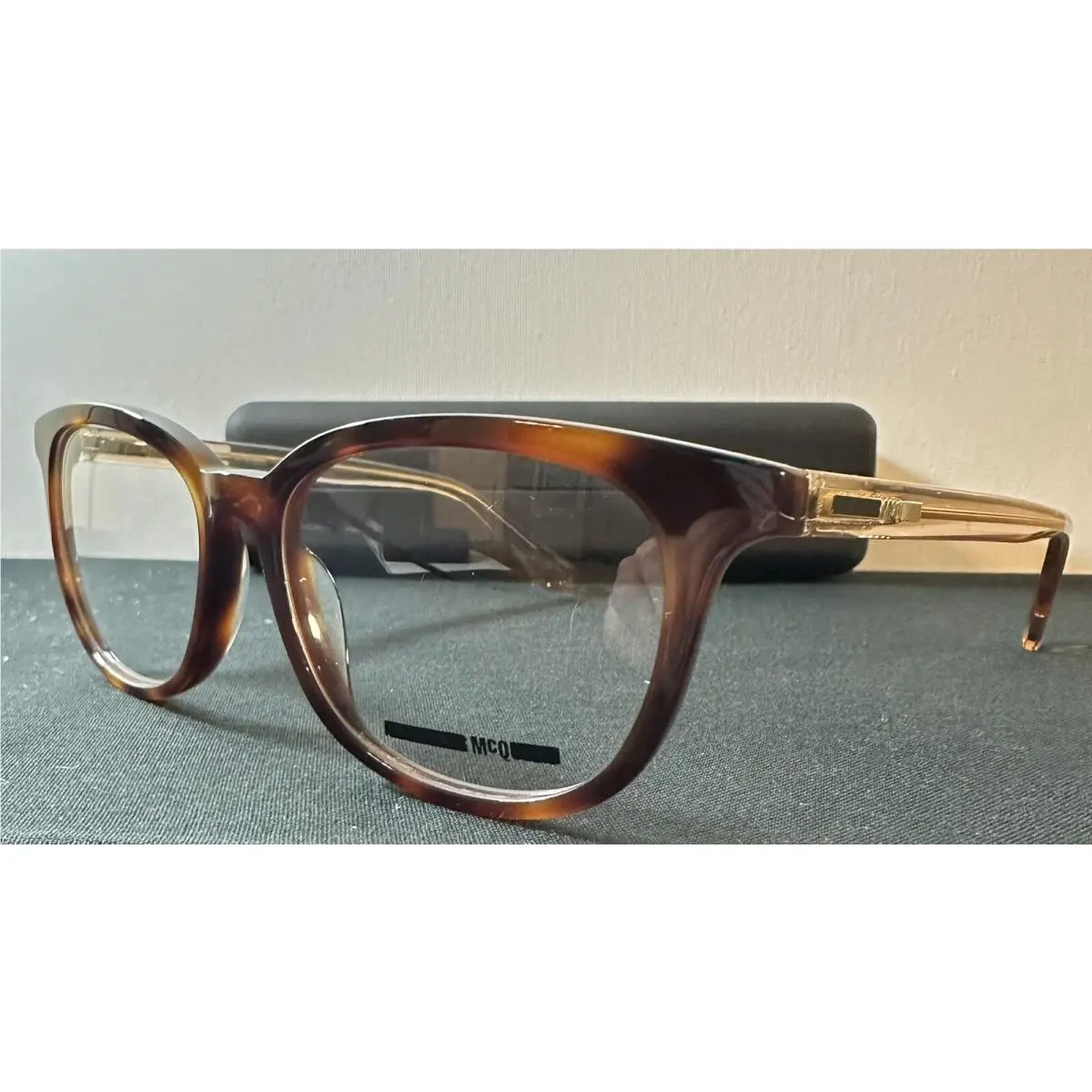 Alexander Mcqueen Mcq Eyeglass Frames Case Model MQ0297OP 002 Brown
