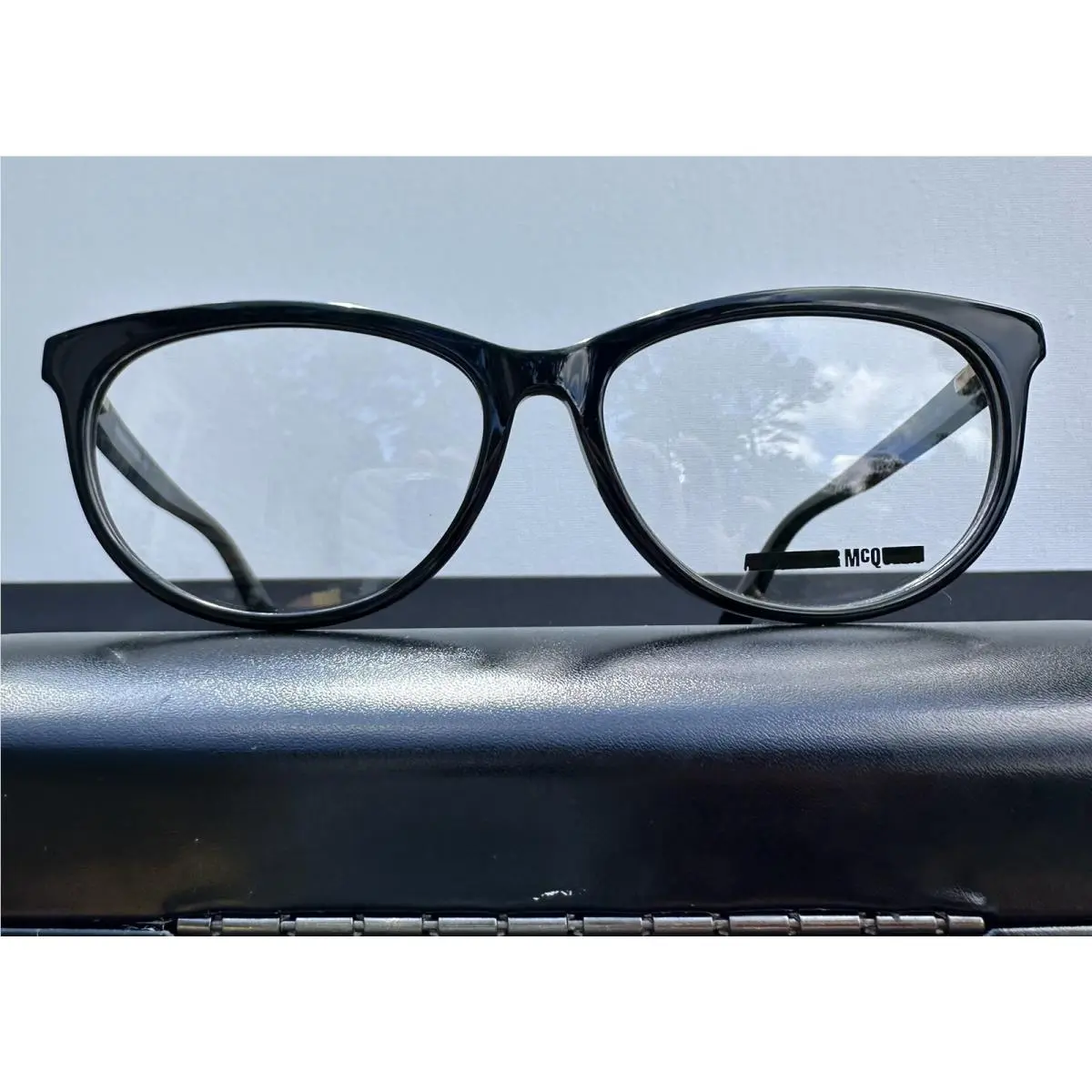 Alexander Mcqueen Eyeglasses Case Model MQ0294OP In Black