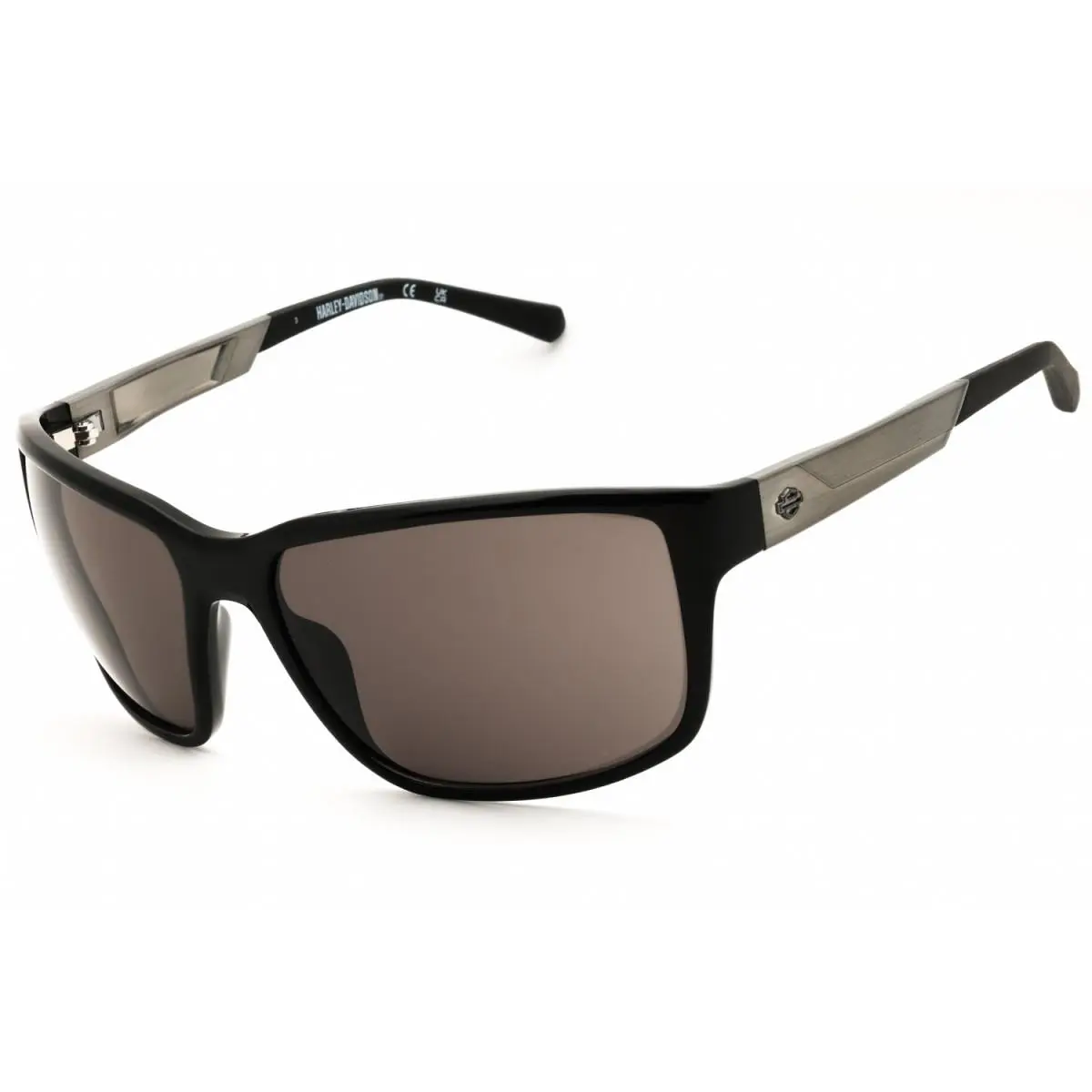 HD00026 01A Shiny Black/smoke 61-16-125 Sunglasses by Harley Davidson