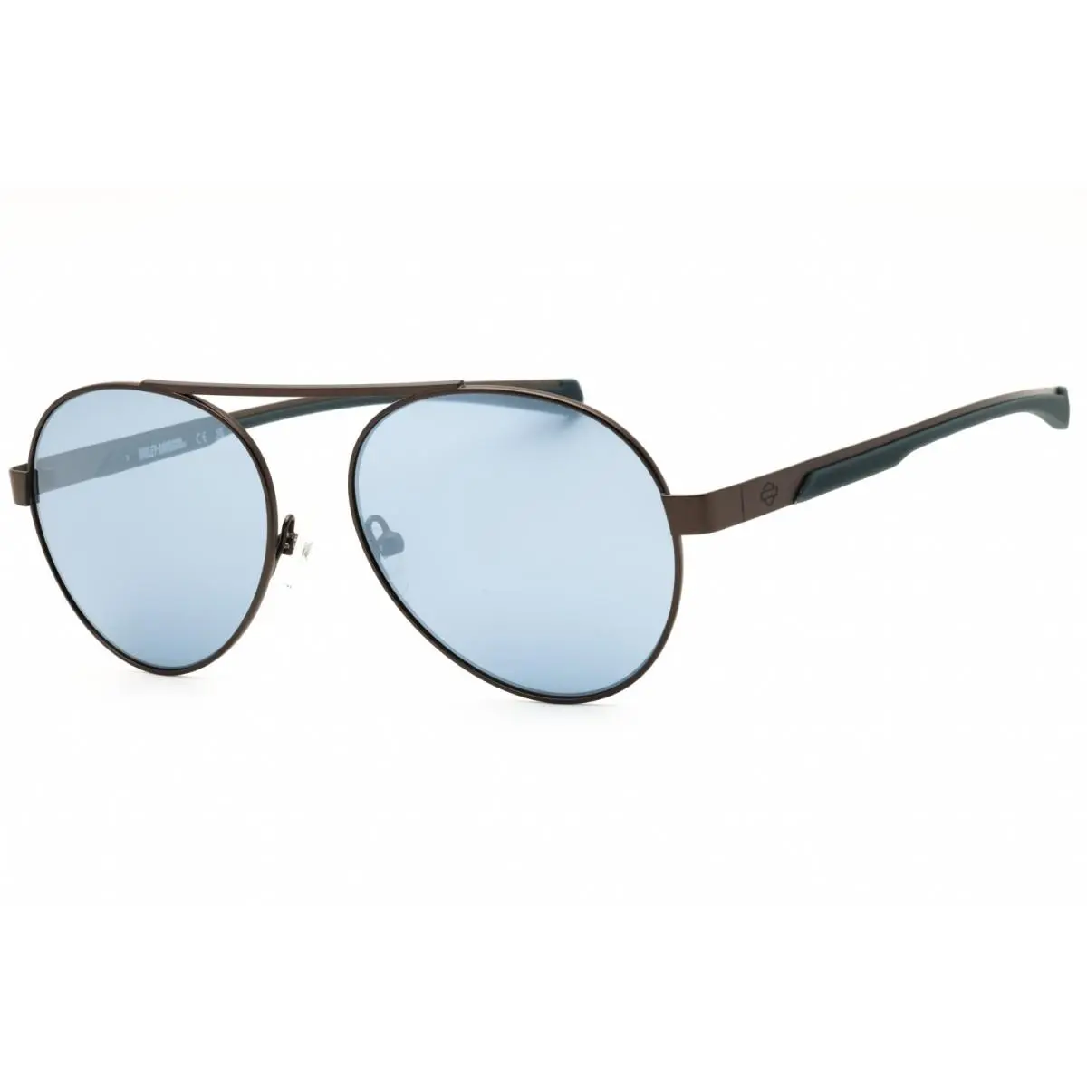 HD00032 09X Matte Gunmetal/blue Mirror 54-17-145 Sunglasses by Harley Davidson