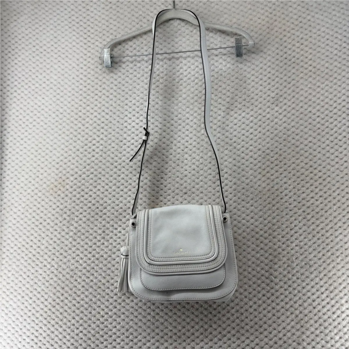 Small Rianne Crossbody Pratt Street Leather Flap Bag Mortar by Kate Spade