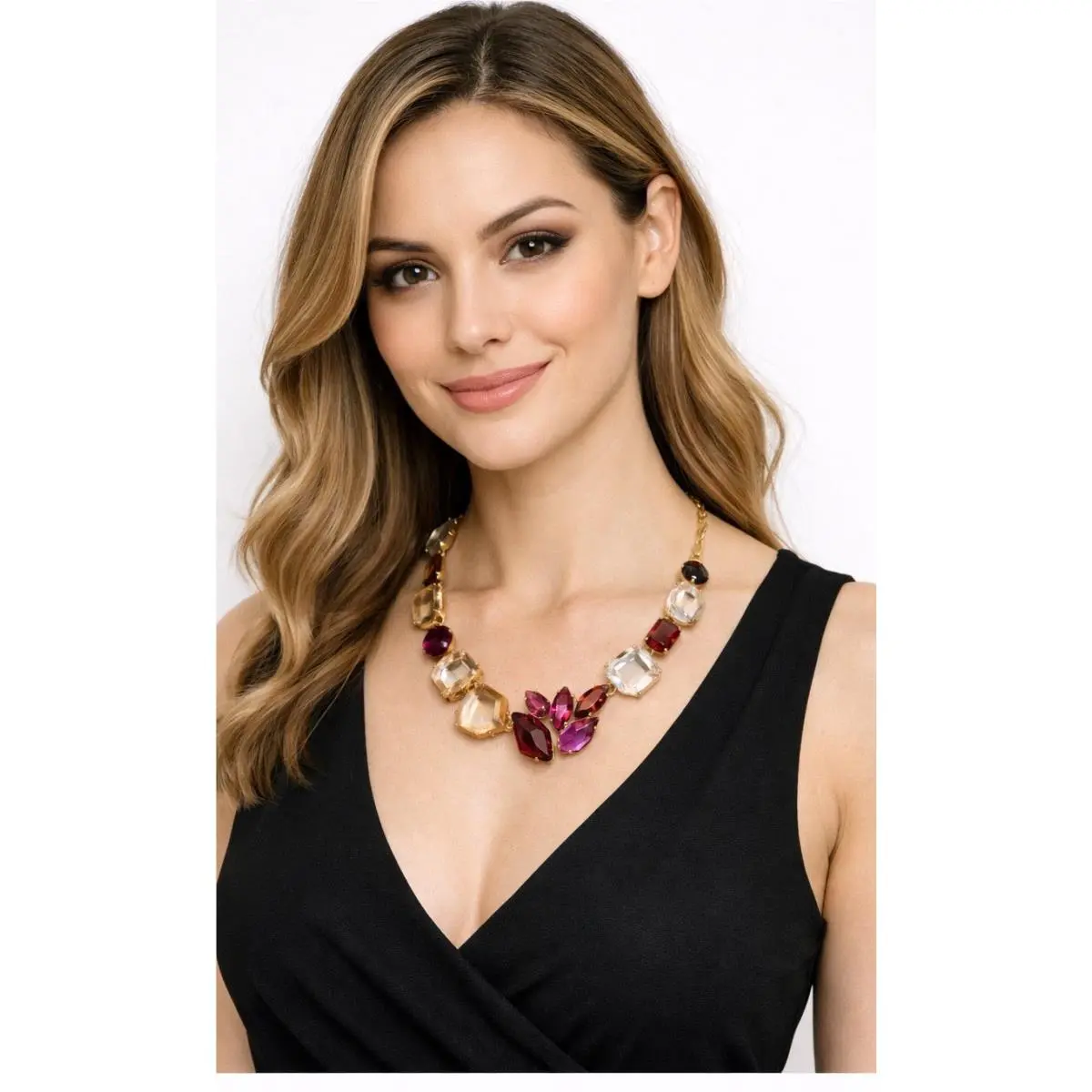 Multi Color Crystal Collar Necklace Rock It 665 by Kate Spade