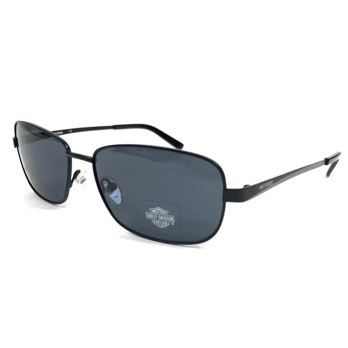 Harley-davidson Sunglasses HD0909X 02A Black Gray Rectangle Frame w/ Gray Lenses by Harley Davidson