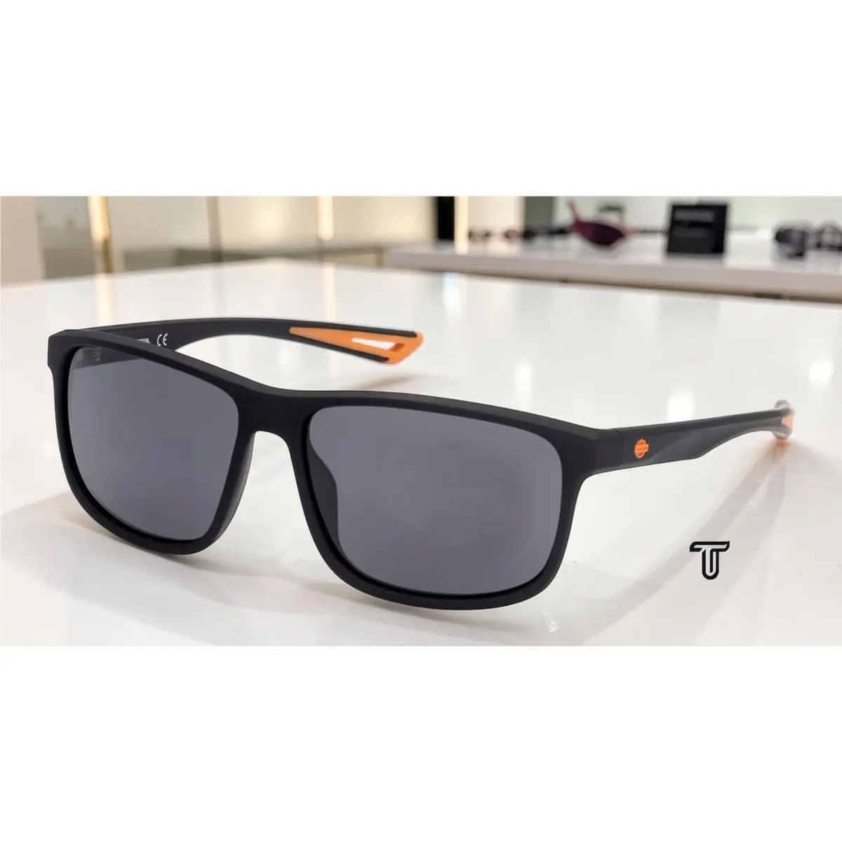Harley Davidson HD0959X 02D Matte Black Smoke Polarized 60 mm Men`s Sunglasses