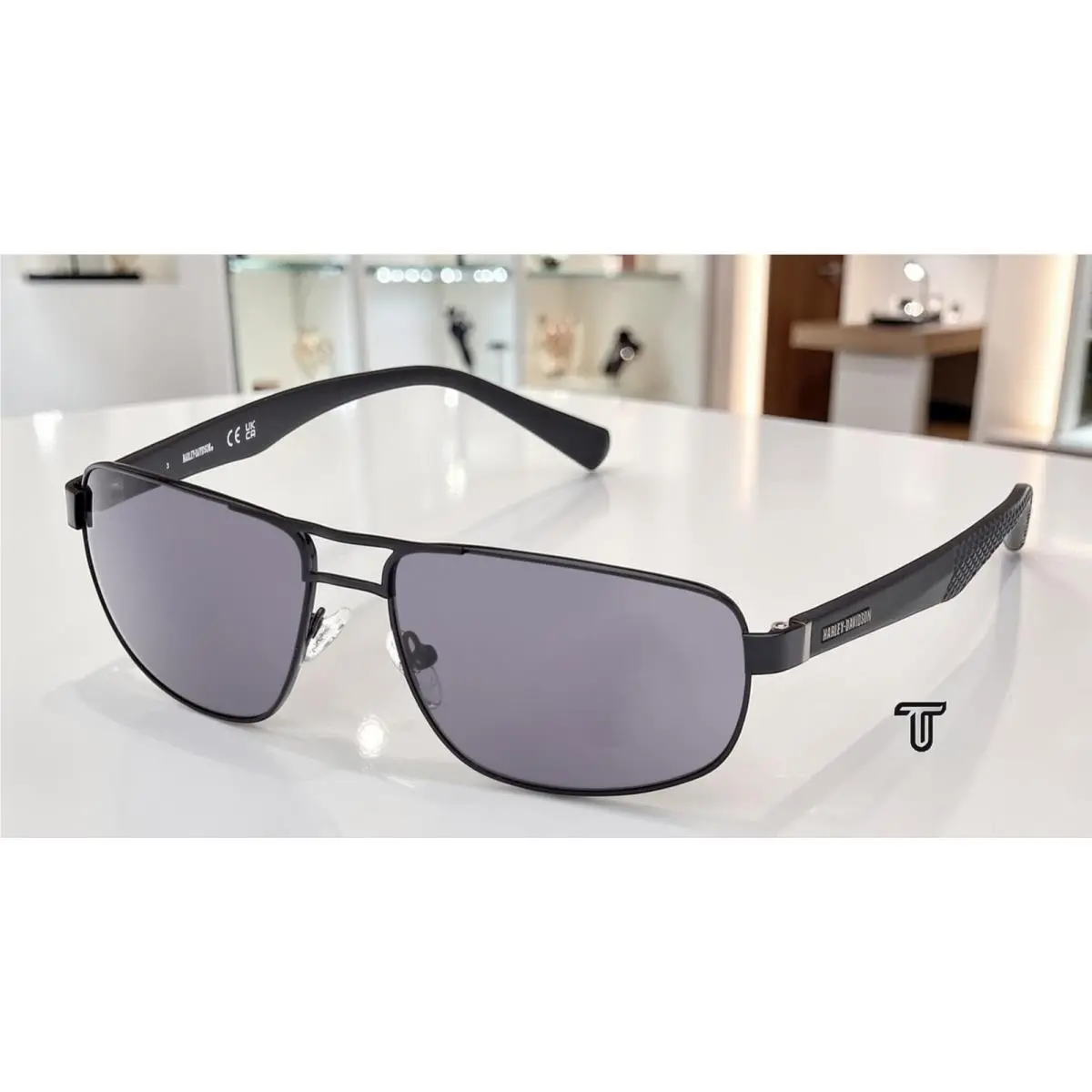 Harley Davidson HD0946X 02A Metal Matte Black Smoke 60 mm Men`s Sunglasses