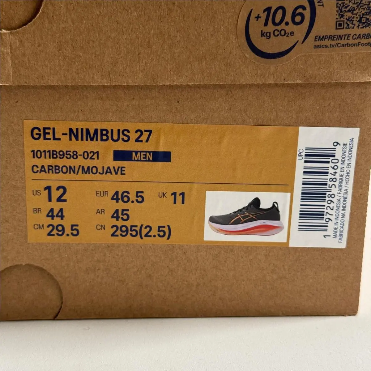 Asics shoes - ASICS GEL-Nimbus 27 - Gray 5