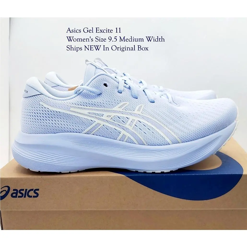 Asics Womens Size 9.5 Medium Width Gel Excite 11 Athletic Sneakers Blue