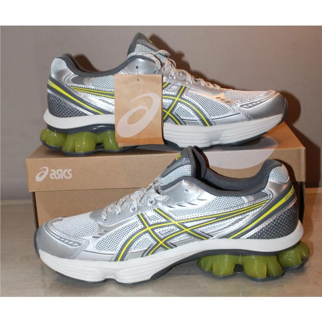 Asics Gel-kinetic Fluent Glacier Grey Steel Grey Running Shoes Men`s SZ 9.5