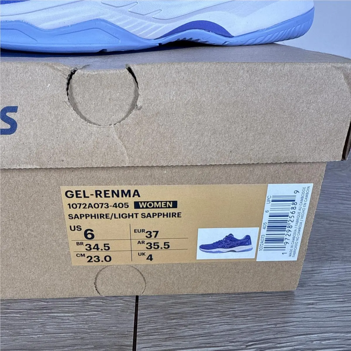 Asics shoes - ASICS Gel Renma - Gel Renma - 1072A073-405 - Sapphire, Manufacturer: White/Dive Blue (UPC: 0197298256889) 0