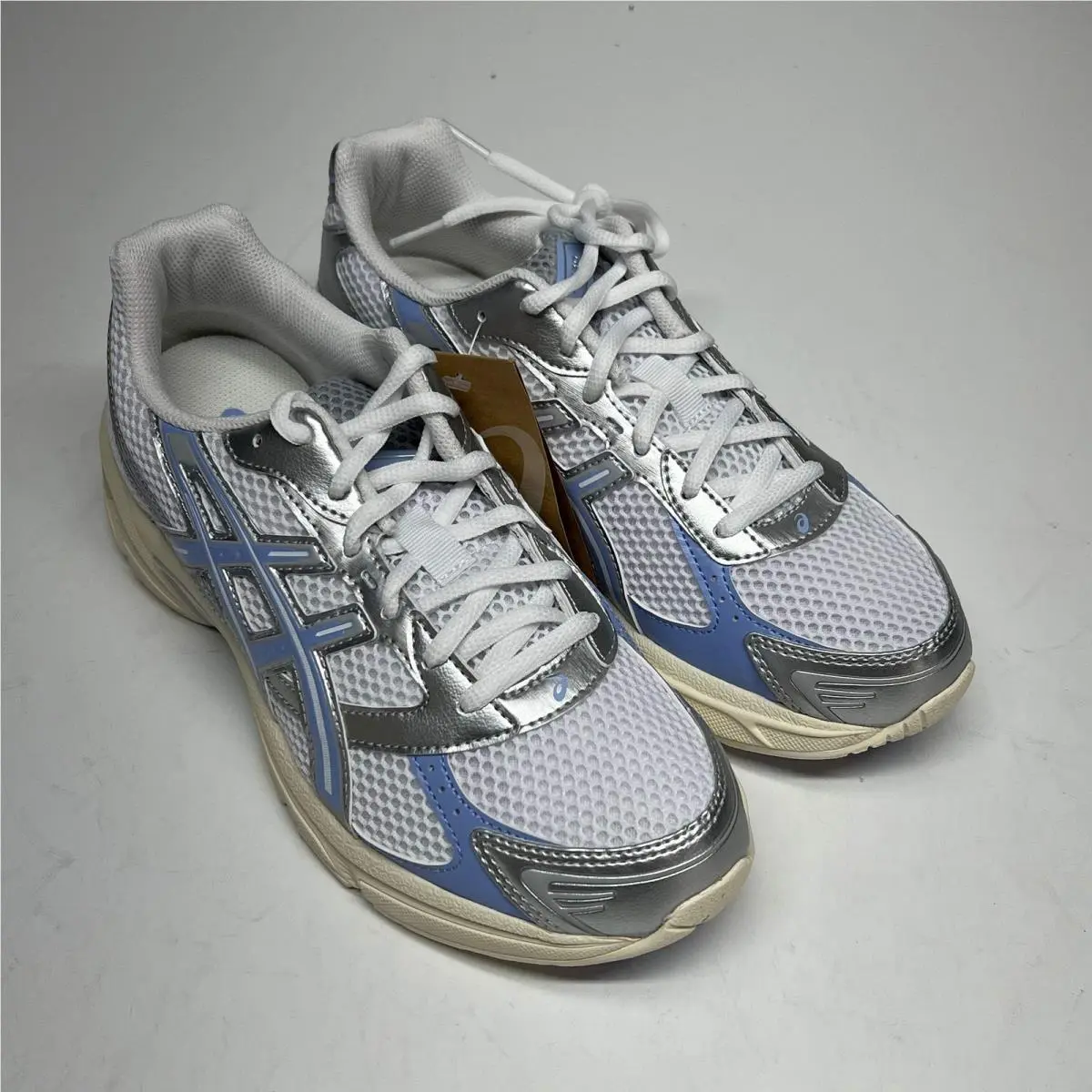 Asics Gel-1130 Athletic Sneaker M Sz 6.5 W Sz 8 White / Light Sapphire