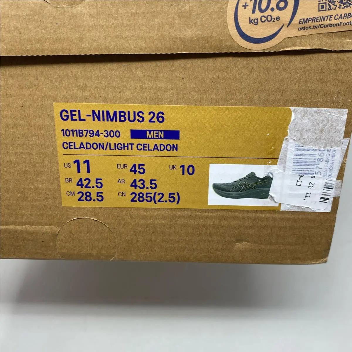 Asics shoes - Celadon/Light Celadon (UPC: 197298466257) 1